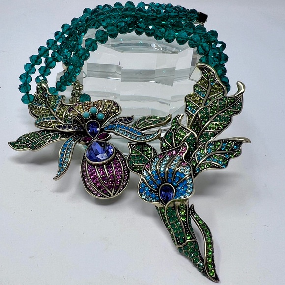Heidi Daus Enchanting ‘Jack In The Pulpit’ Collection Statement Necklace - Picture 2 of 12